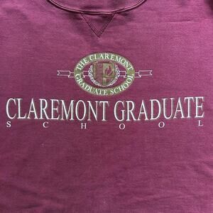 Vintage 90s Claremont Graduate School Crewneck Sweatshirt XL